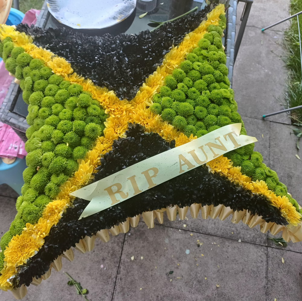 Jamaican Flag Floral Tribute