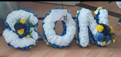Artifiicial Funeral  Lettering - Funeral Artificial lettering