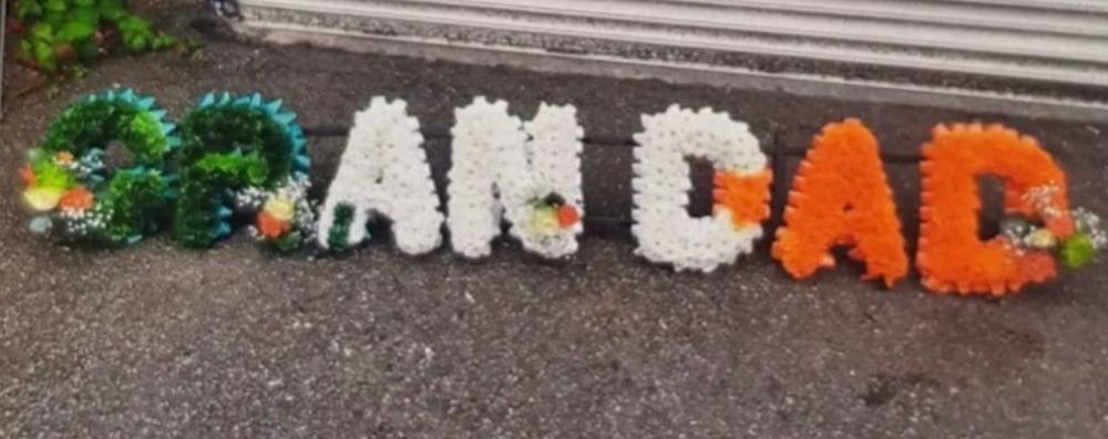 Grandad Funeral Tribute Ireland Colours Yeading UB4